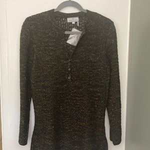 Peruvian Connection Brown Knit Sweater